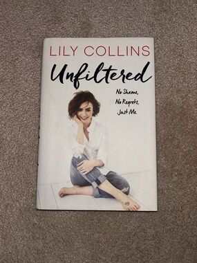 Lily Collins — Unfiltered (White Cover with Red & Black Text)